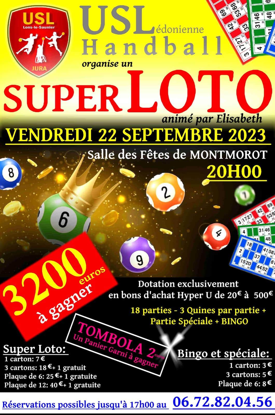 Loto Vendredi 23 Septembre 2023 Super Loto 23/09/23 | USL Handball